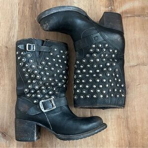 Frye Studded Boots, Size 7
